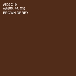 #502C19 - Brown Derby Color Image