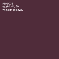 #502C3B - Woody Brown Color Image