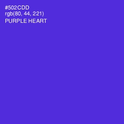 #502CDD - Purple Heart Color Image