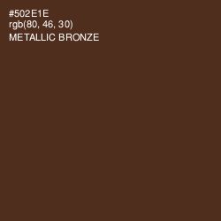 #502E1E - Metallic Bronze Color Image