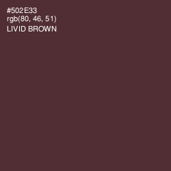 #502E33 - Livid Brown Color Image