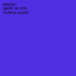 #502EE1 - Purple Heart Color Image