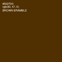 #502F00 - Brown Bramble Color Image