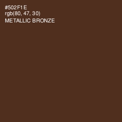 #502F1E - Metallic Bronze Color Image