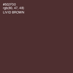 #502F30 - Livid Brown Color Image