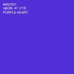 #502FD7 - Purple Heart Color Image