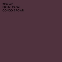 #50323F - Congo Brown Color Image