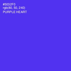 #5032F0 - Purple Heart Color Image