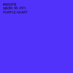 #5032FB - Purple Heart Color Image