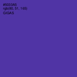 #5033A5 - Gigas Color Image