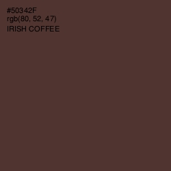 #50342F - Irish Coffee Color Image