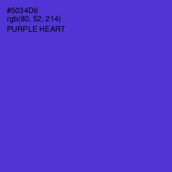 #5034D6 - Purple Heart Color Image