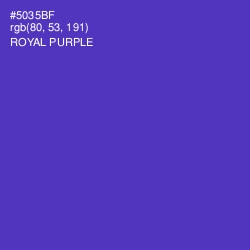 #5035BF - Royal Purple Color Image