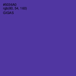 #5036A0 - Gigas Color Image