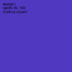 #5038C1 - Purple Heart Color Image