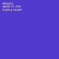 #5039CC - Purple Heart Color Image