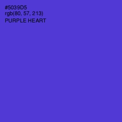 #5039D5 - Purple Heart Color Image