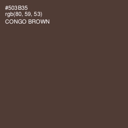 #503B35 - Congo Brown Color Image