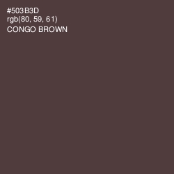 #503B3D - Congo Brown Color Image