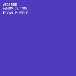 #503BBE - Royal Purple Color Image