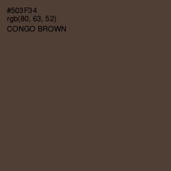 #503F34 - Congo Brown Color Image