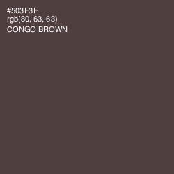 #503F3F - Congo Brown Color Image