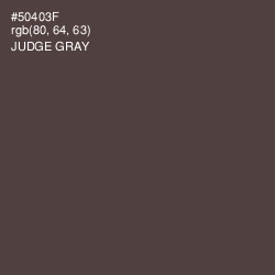 #50403F - Judge Gray Color Image