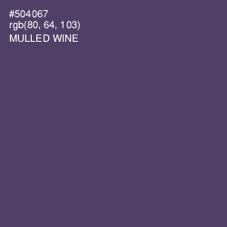 #504067 - Mulled Wine Color Image