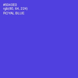 #5040E0 - Royal Blue Color Image