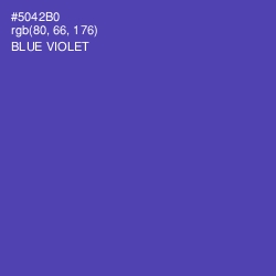 #5042B0 - Blue Violet Color Image