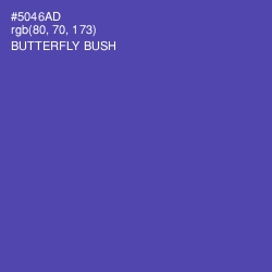 #5046AD - Butterfly Bush Color Image