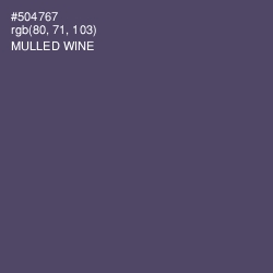 #504767 - Mulled Wine Color Image