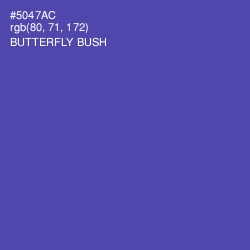 #5047AC - Butterfly Bush Color Image