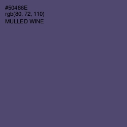 #50486E - Mulled Wine Color Image