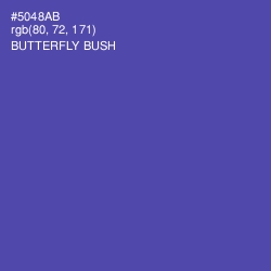 #5048AB - Butterfly Bush Color Image