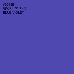 #5048B1 - Blue Violet Color Image