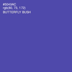 #5049AC - Butterfly Bush Color Image