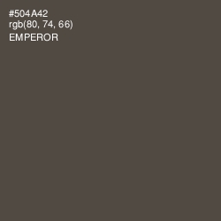 #504A42 - Emperor Color Image
