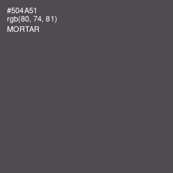 #504A51 - Mortar Color Image