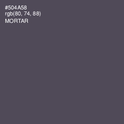 #504A58 - Mortar Color Image
