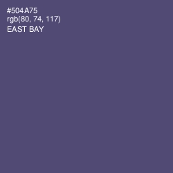 #504A75 - East Bay Color Image