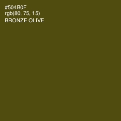 #504B0F - Bronze Olive Color Image