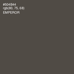 #504B44 - Emperor Color Image