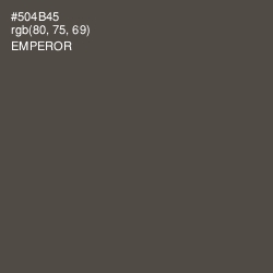 #504B45 - Emperor Color Image