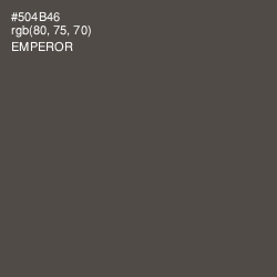 #504B46 - Emperor Color Image