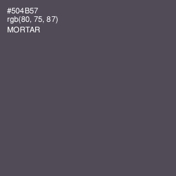 #504B57 - Mortar Color Image