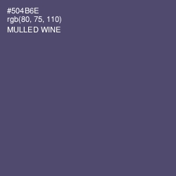 #504B6E - Mulled Wine Color Image