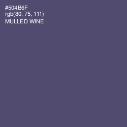 #504B6F - Mulled Wine Color Image