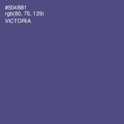#504B81 - Victoria Color Image