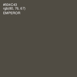 #504C43 - Emperor Color Image